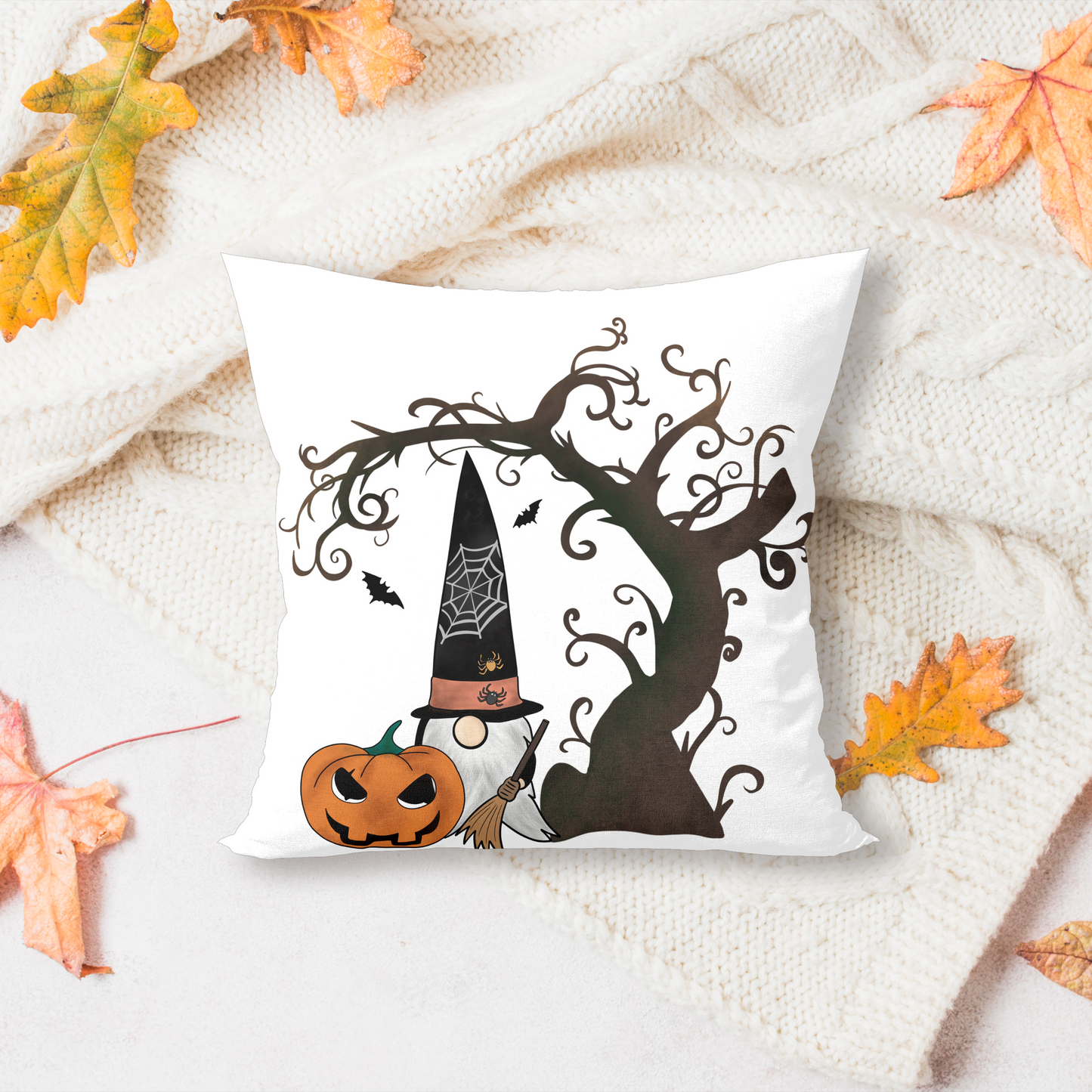 GNOME PUMPKIN PILLOW