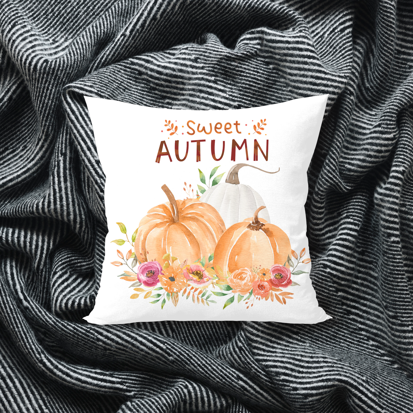 SWEET AUTUMN PUMPKINS PILLOW
