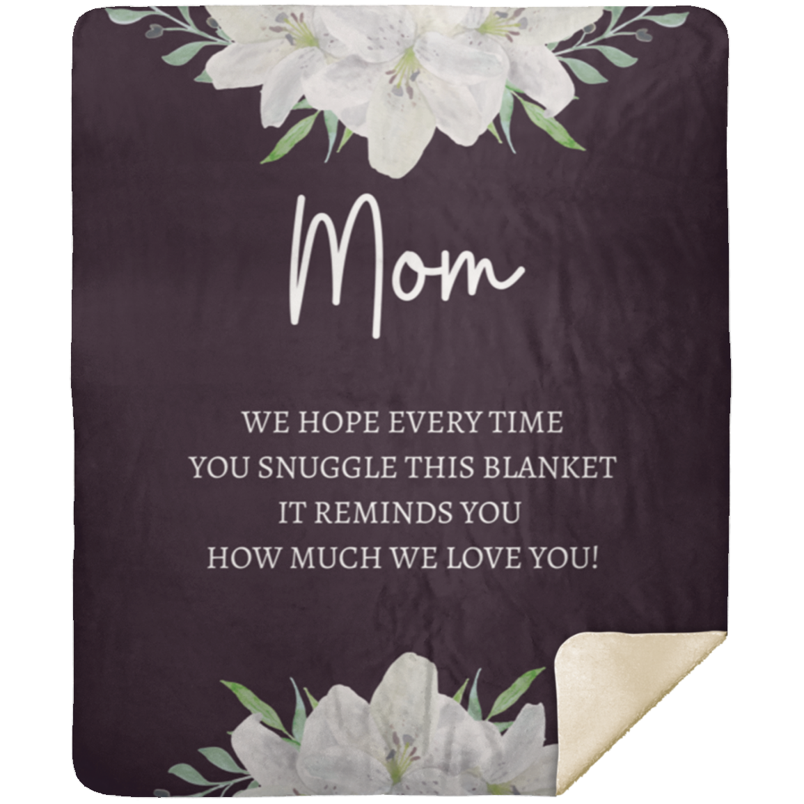MOM FLOWER BLANKET| MOTHER'S DAY GIFT