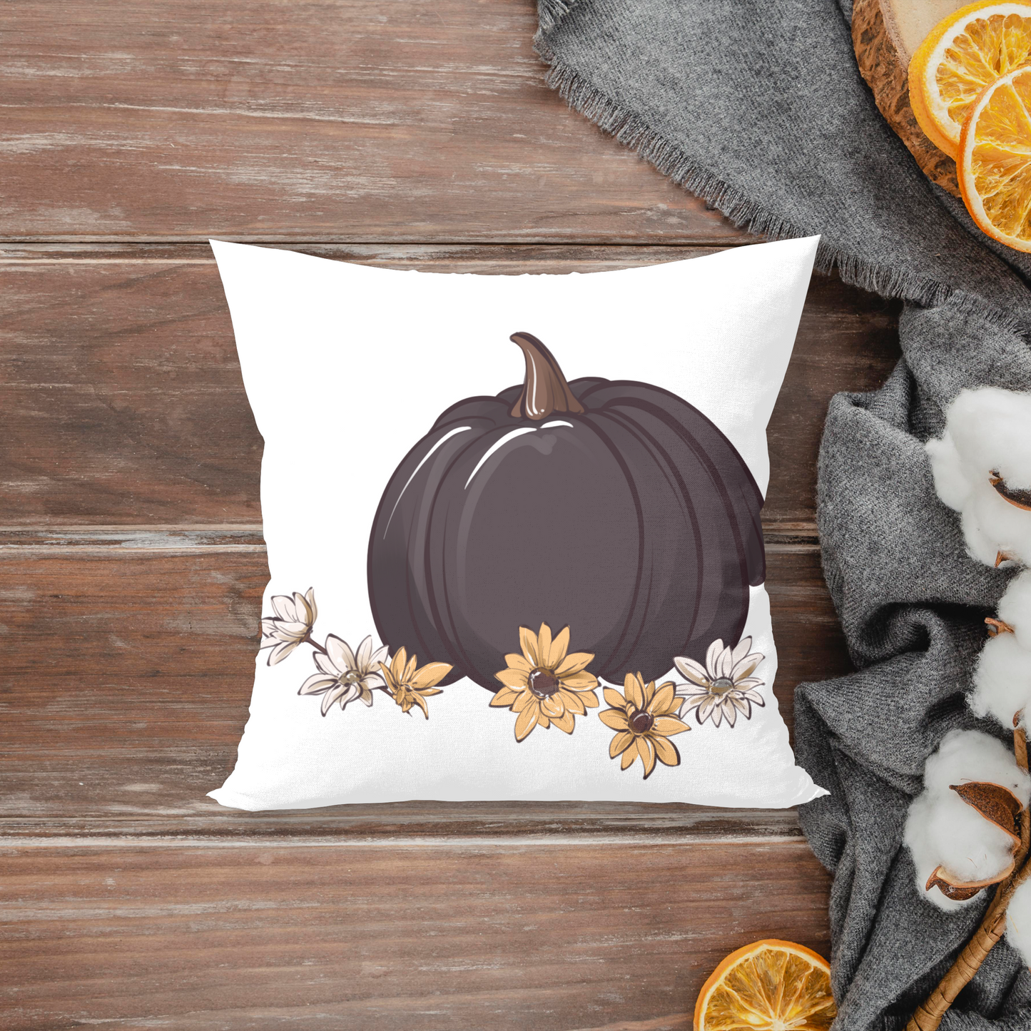 BROWN PUMPKIN PILLOW