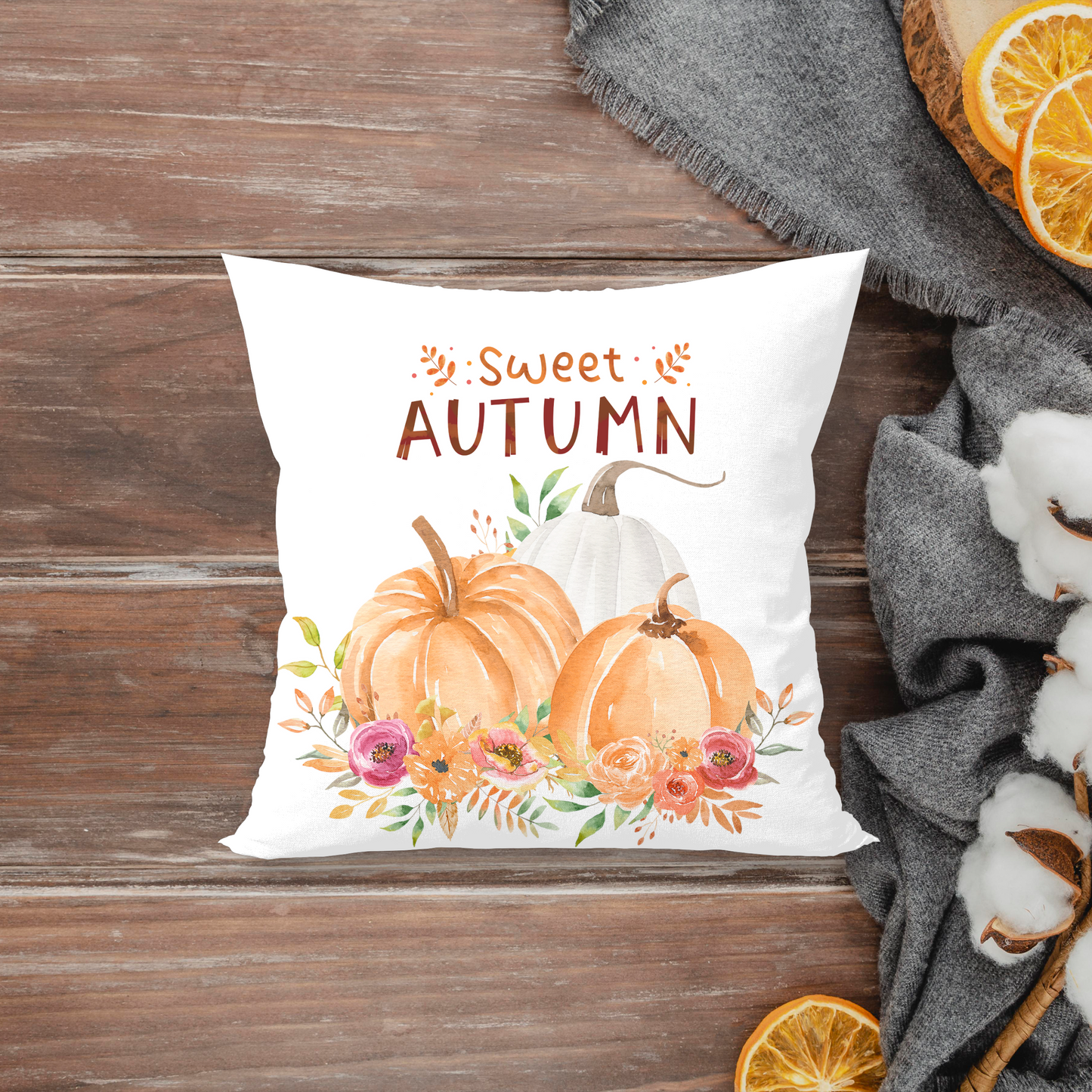 SWEET AUTUMN PUMPKINS PILLOW