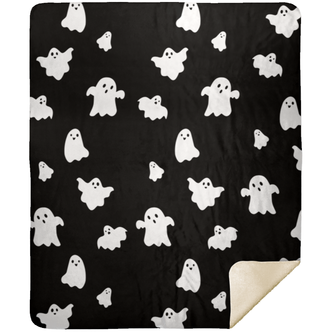 GHOST BLANKET B&W | HALLOWEEN