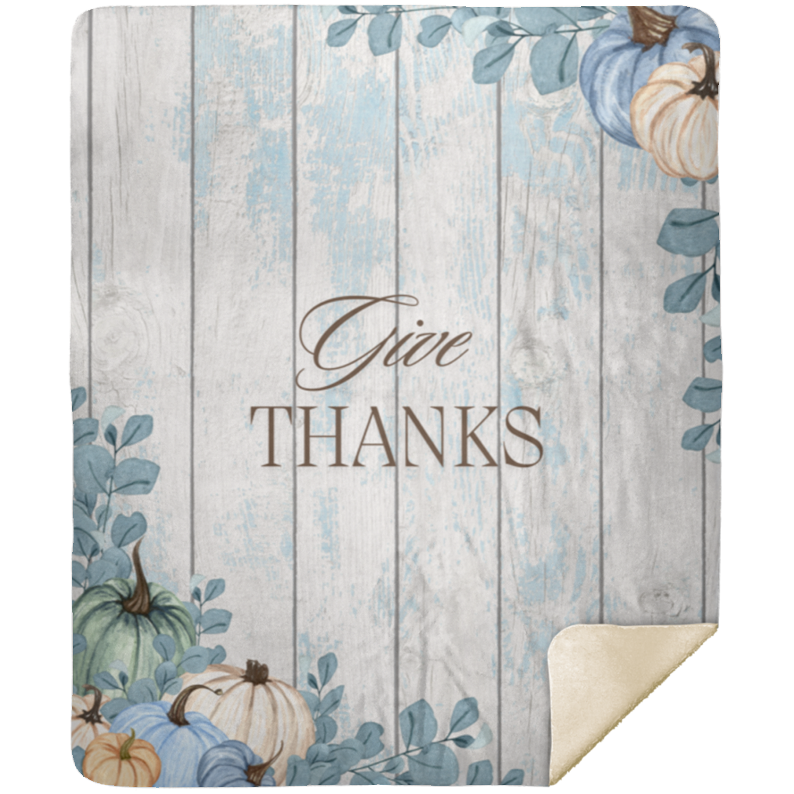 BLUE HARVEST BLANKET | THANKSGIVING