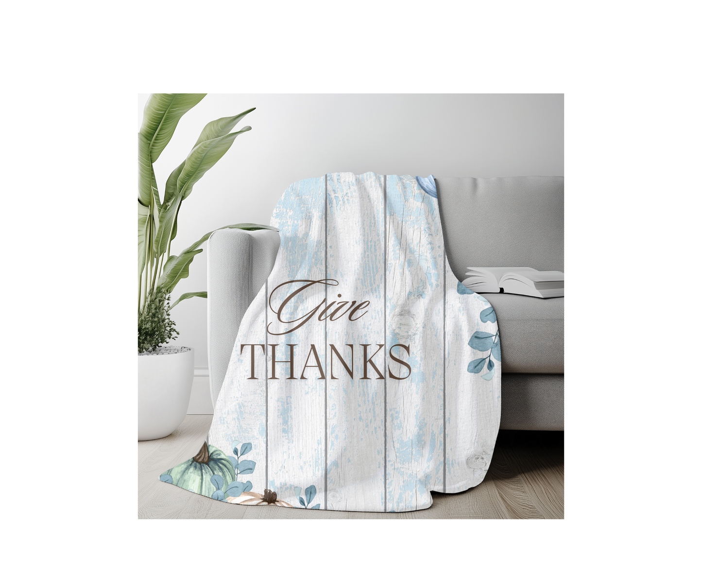 BLUE HARVEST BLANKET | THANKSGIVING