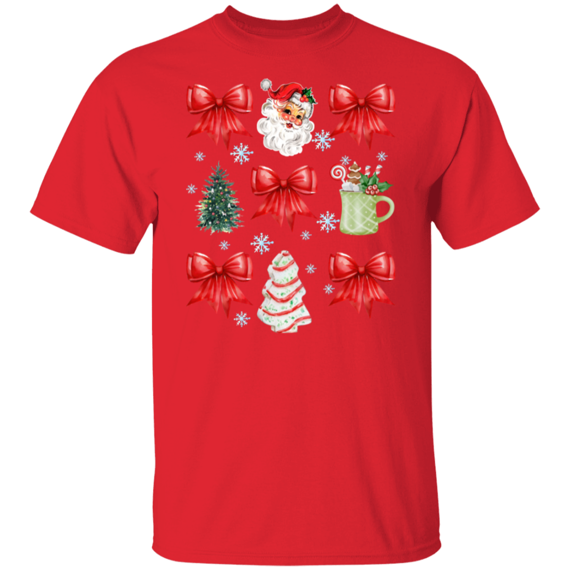 Christmas Coquette Bow T-shirt | Sweatshirt