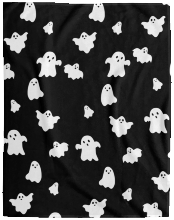 GHOST BLANKET B&W | HALLOWEEN