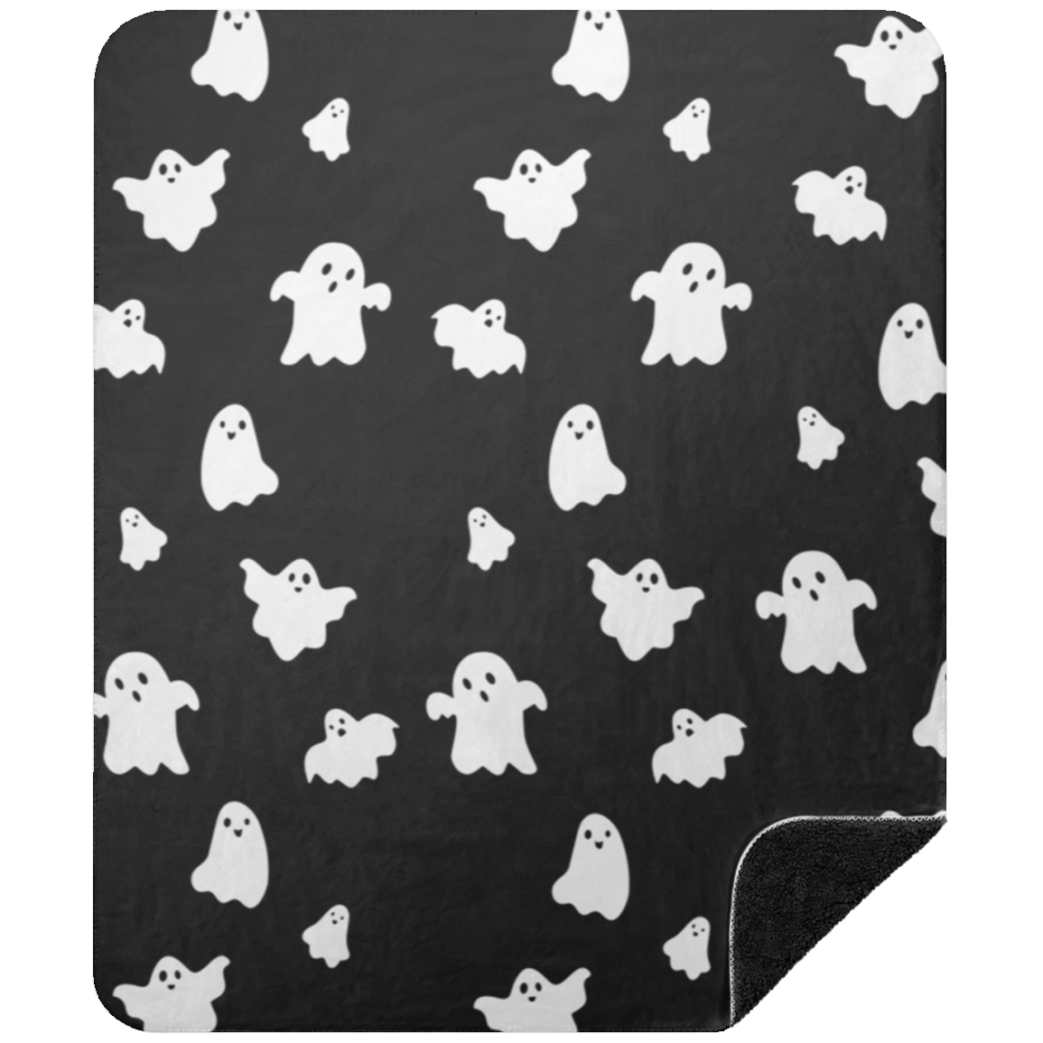 GHOST BLANKET B&W | HALLOWEEN