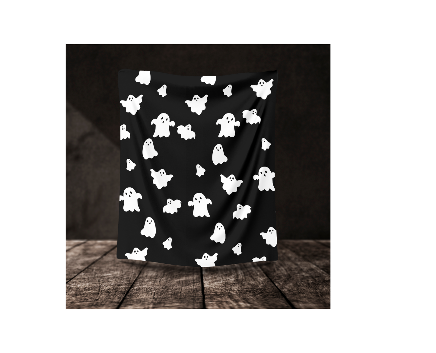 GHOST BLANKET B&W | HALLOWEEN