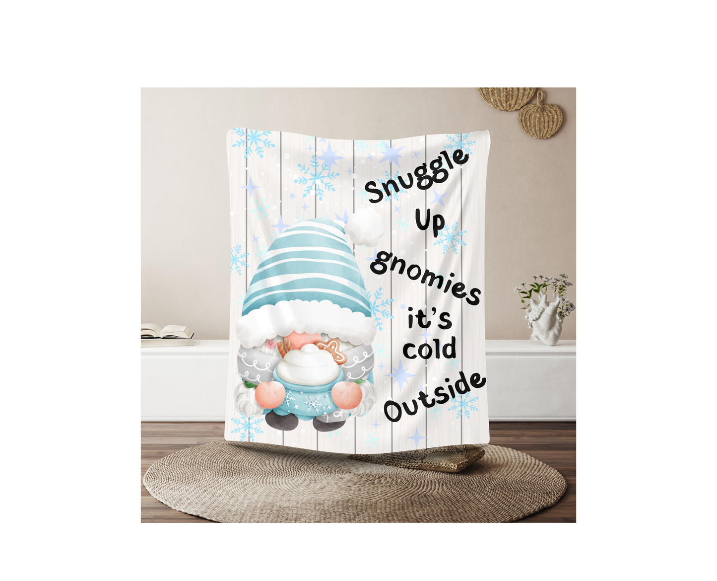 SNUGGLE UP GNOMIES BLANKET | CHRISTMAS GIFT