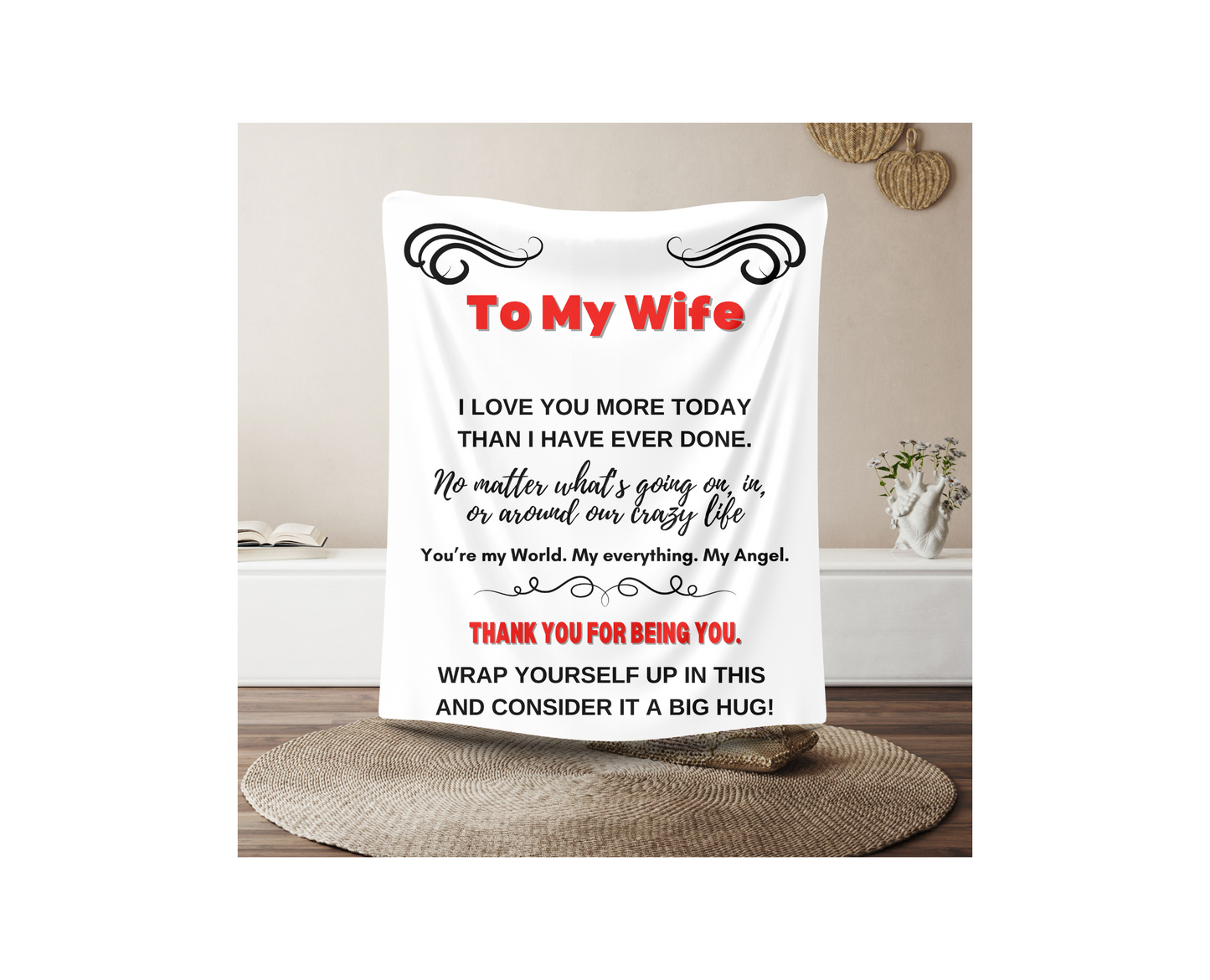 TO MY WIFE BLANKET