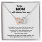 To My Mom | Interlocking Hearts Necklace