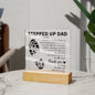 To My Dad | Square Acrylic Plaque