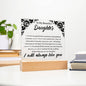 To My Daughter | Square Acrylic Plaque