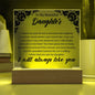 To My Daughter | Square Acrylic Plaque
