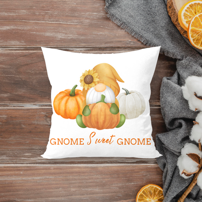 PUMPKIN PICKING GNOME PILLOW