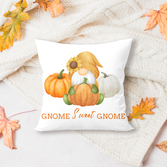 PUMPKIN PICKING GNOME PILLOW