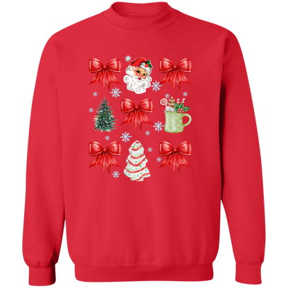 Christmas Coquette Bow T-shirt | Sweatshirt