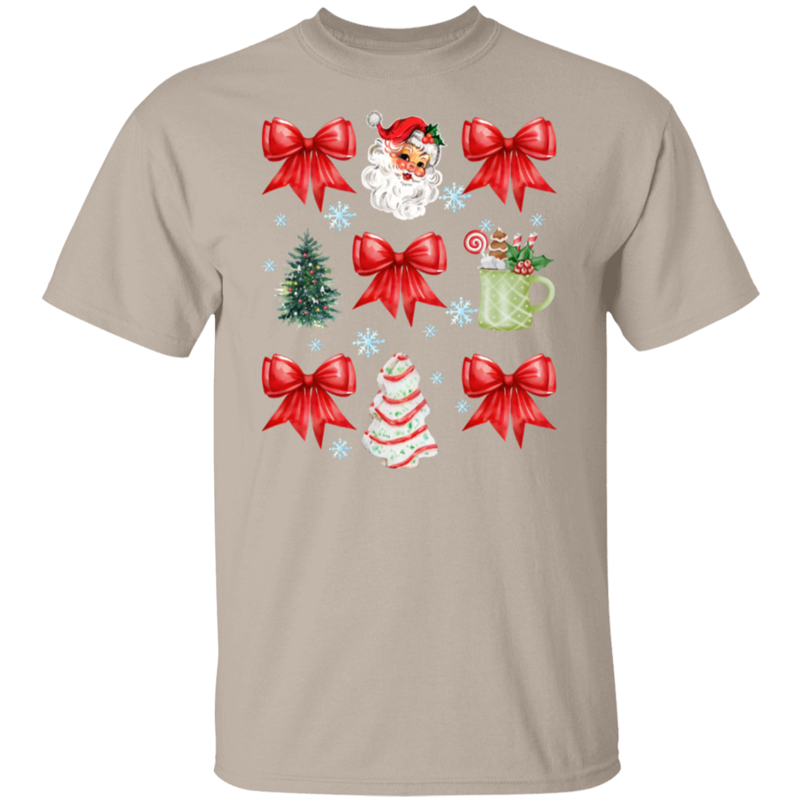 Christmas Coquette Bow T-shirt | Sweatshirt