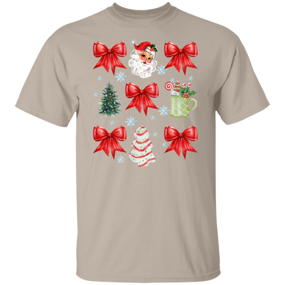 Christmas Coquette Bow T-shirt | Sweatshirt