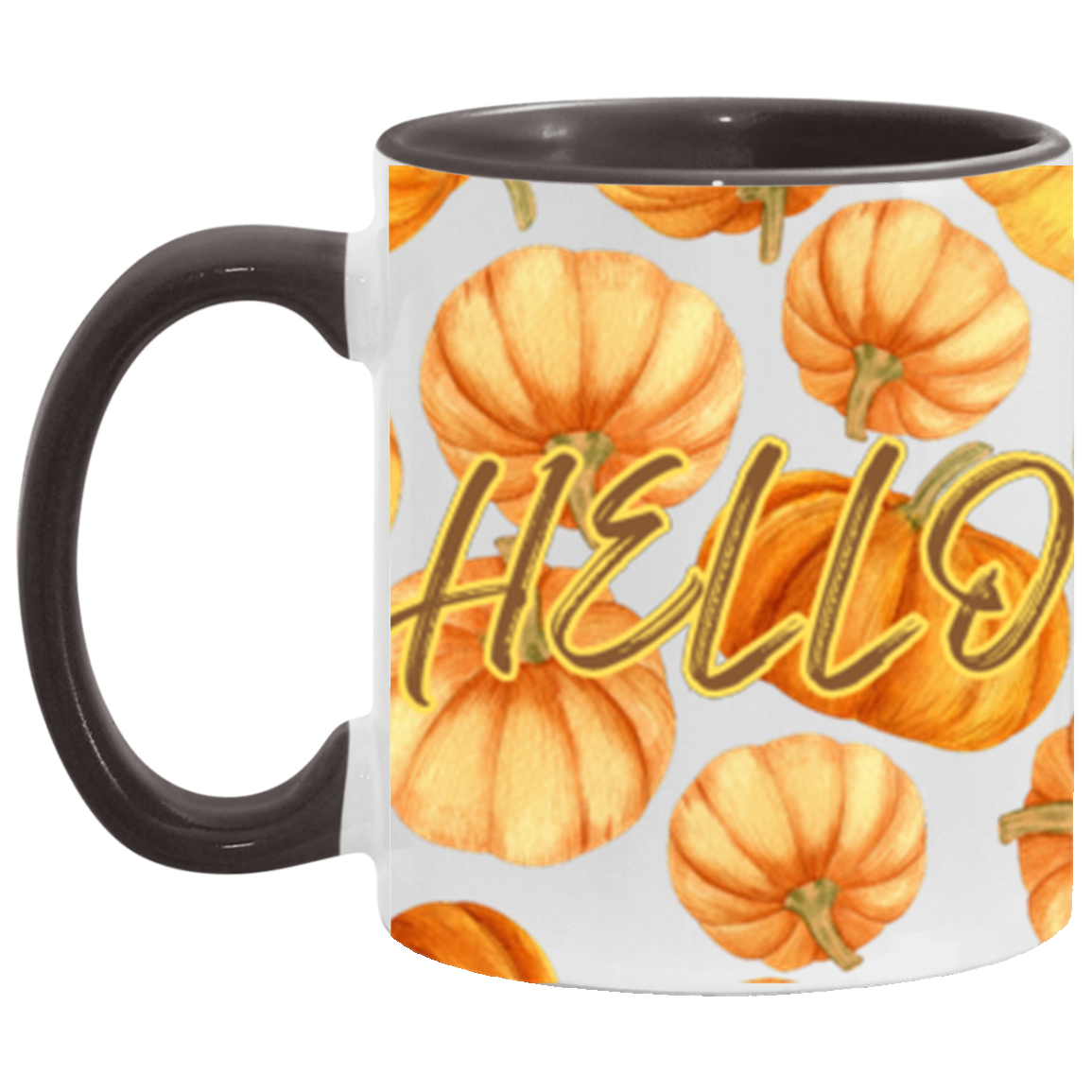 PUMPKIN PRINT 11Oz  ACCENT MUGS