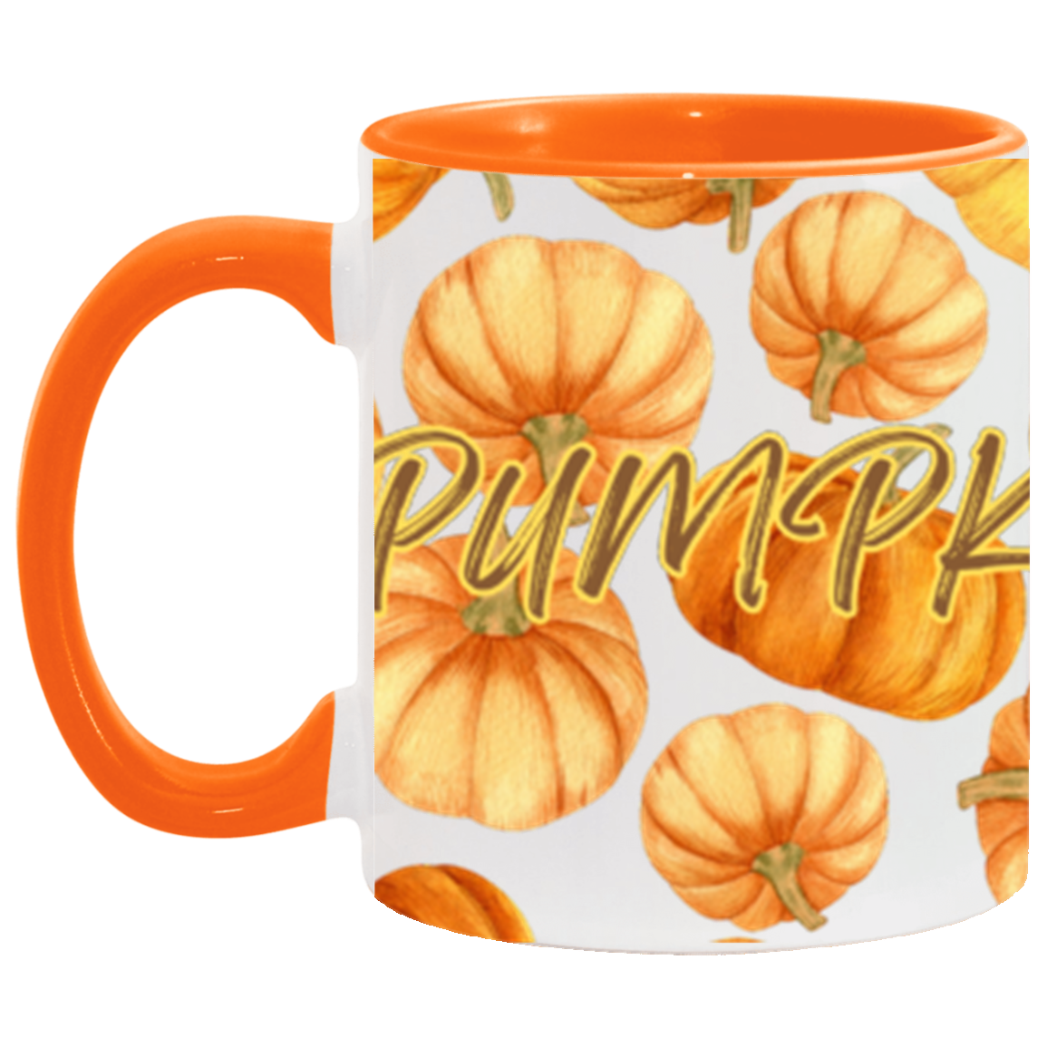 PUMPKIN PRINT 11Oz  ACCENT MUGS