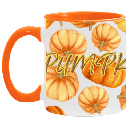 PUMPKIN PRINT 11Oz  ACCENT MUGS