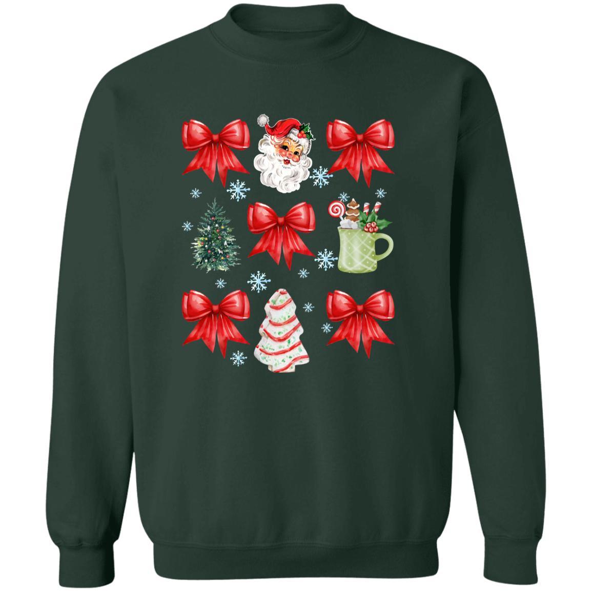 Christmas Coquette Bow T-shirt | Sweatshirt