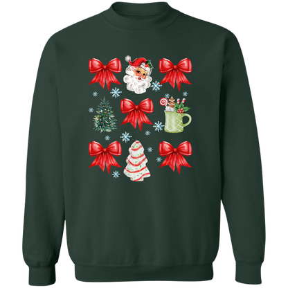 Christmas Coquette Bow T-shirt | Sweatshirt