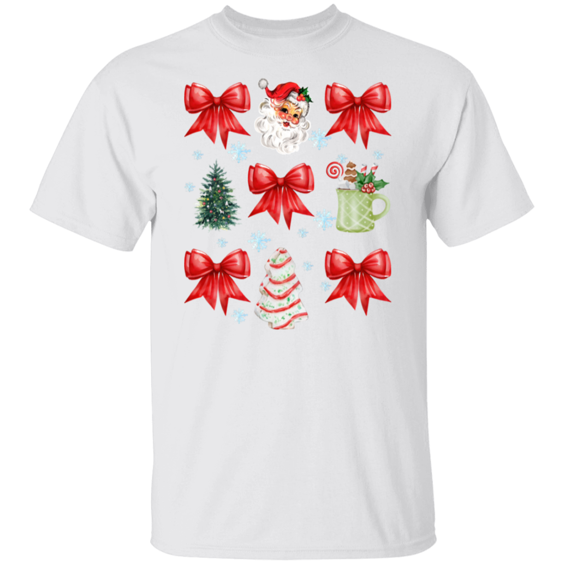 Christmas Coquette Bow T-shirt | Sweatshirt