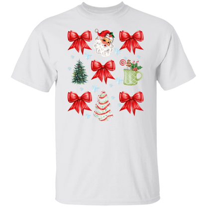 Christmas Coquette Bow T-shirt | Sweatshirt