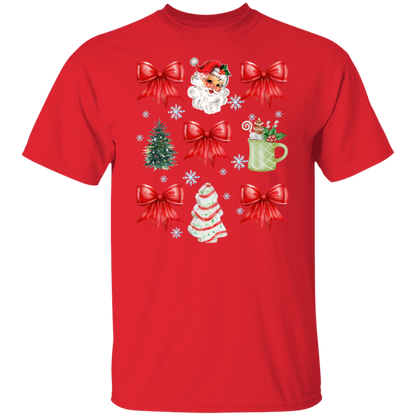 Christmas Coquette Bow T-shirt | Sweatshirt