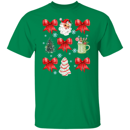 Christmas Coquette Bow T-shirt | Sweatshirt