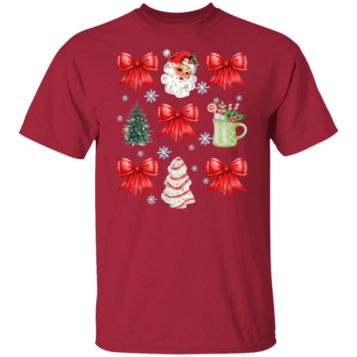 Christmas Coquette Bow T-shirt | Sweatshirt