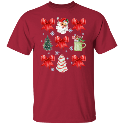 Christmas Coquette Bow T-shirt | Sweatshirt