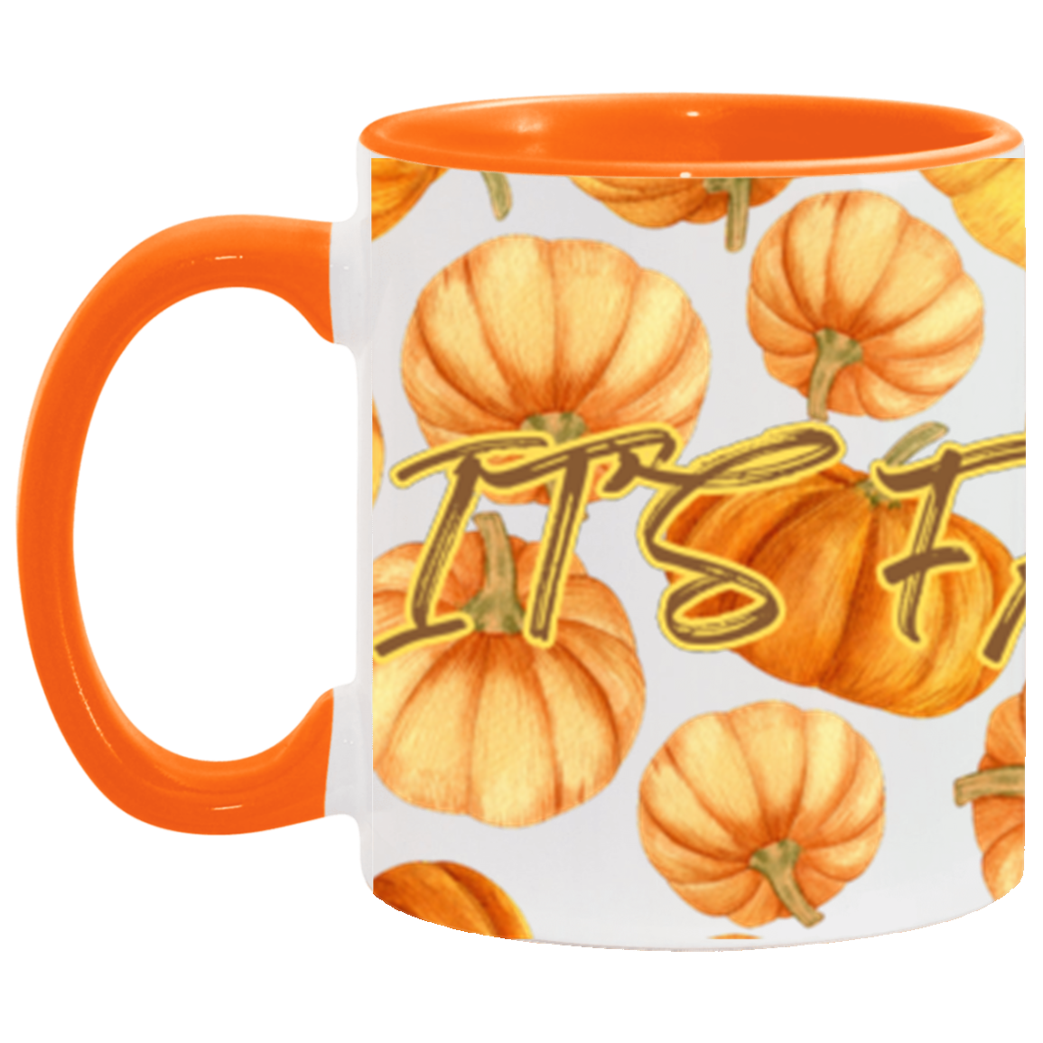 PUMPKIN PRINT 11Oz  ACCENT MUGS